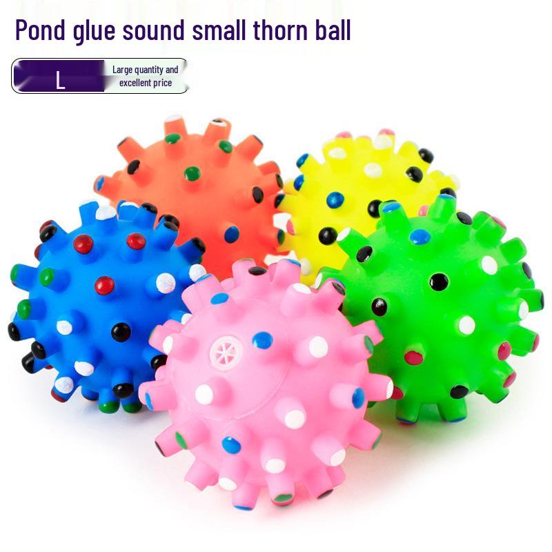 Durable Latex Squeaky Rugby Toy for Small Dogs: Teething, Bite-Resistant, Boredom Relief & Teddy Training