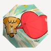 1pc Balloon and "Bear" Love Adventure Auto Open/close, 8-Rib Iron Frame, Compact Folding Cute Umbrella All-Season Portable Umbrella for Travel 009