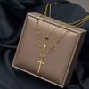 2026 Fashion Elegant Stainless Steel Cross Crucifix Necklace for Women Jewelry