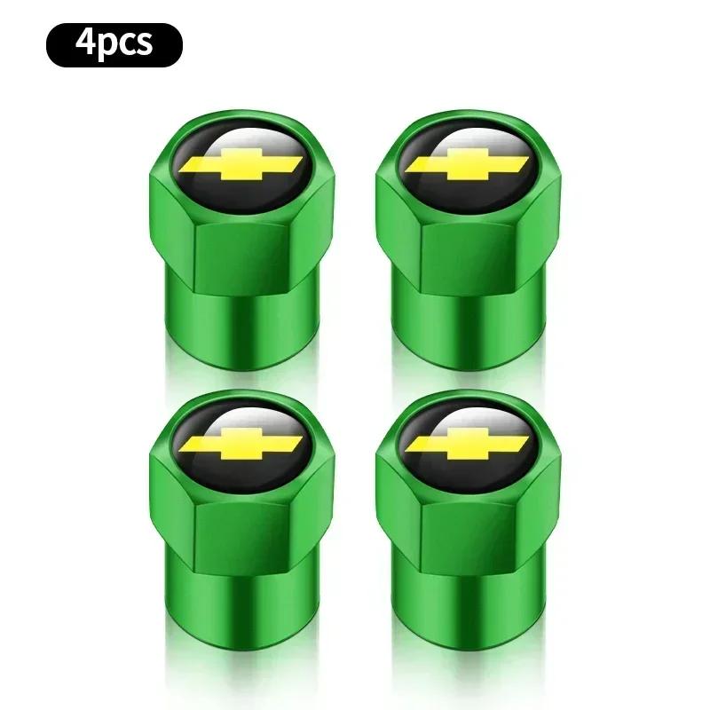 

4Pcs Car Wheel Tires Valve Stems Caps Rims Valve Auto Accessories For Chevrolet Colorado Cruze Spark Captiva Malibu Aveo