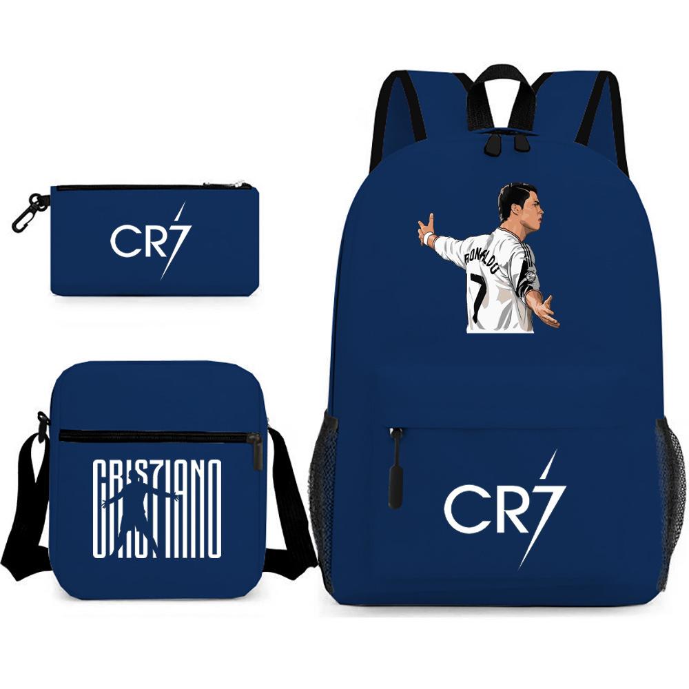 Stitc Cartoon Full Print Backpack Student Bag Pencil Case Two-Piece Set Children'S Backpack