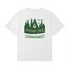 2025 Europe And The United States Hip Hop  Graffiti Printed Black And White Short-Sleeved Unisex's And Wounisex's Casual T-Shirt