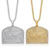 European and American Cross-border New Hip-hop Jewelry, Gold-plated and Diamond-encrusted The Last Supper Pendant Necklace