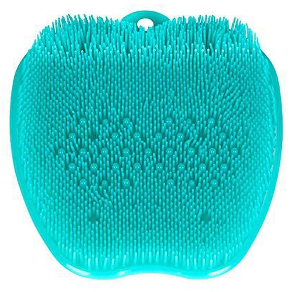 Shower Foot Scrubber Cleaner with Suction Cup Non-slip PVC Foot Massage Scrubber Multifunctional Massage Mat Portable Shower Mat