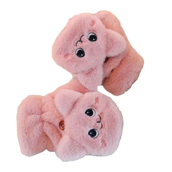 

Зимние пушистые перчатки женские мультяшные теплые перчатки милые утолщенные перчатки на флисовой подкладке для занятий в помещении и на открытом воздухе, для вождения One Size F