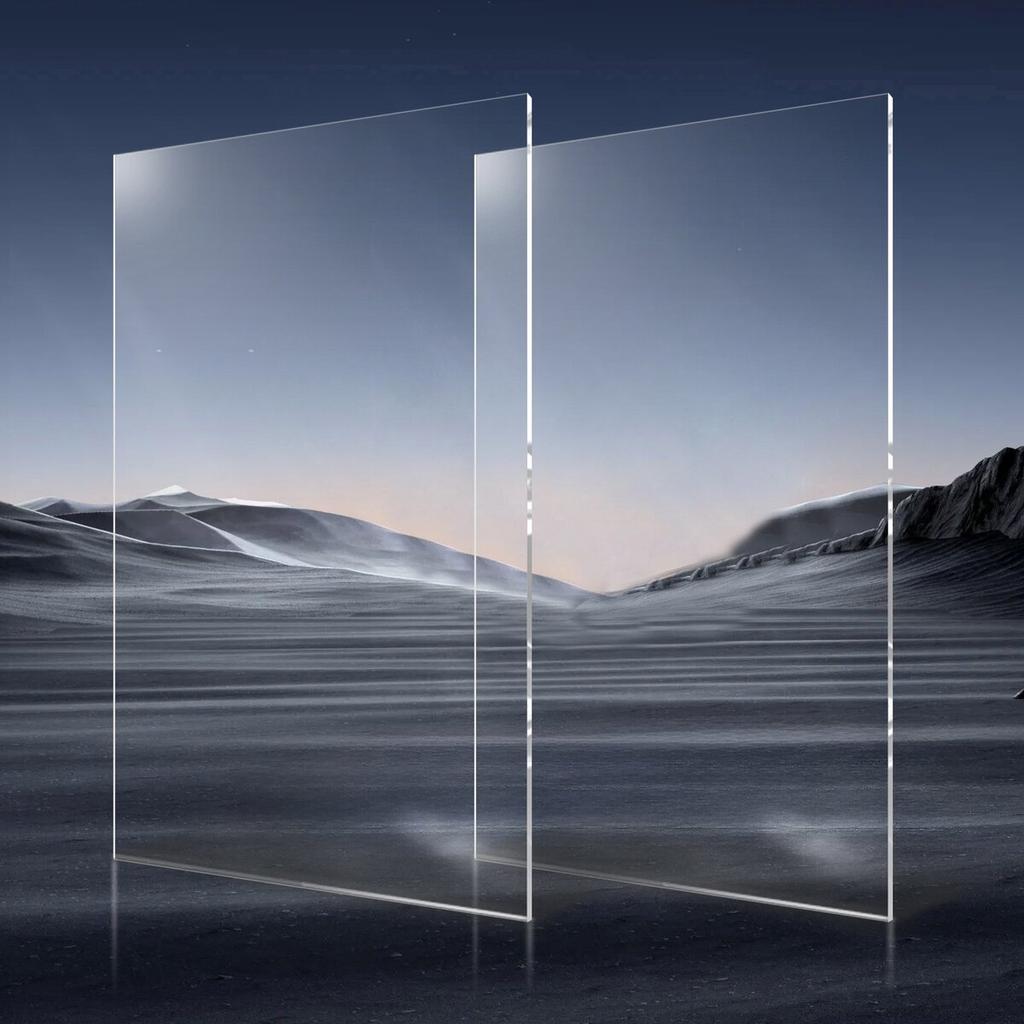 2-Pack Plexiglass Acrylic Sheets 24 x 48 In Plastic Sheets 1/8 In Thick