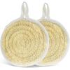Natural Loofah Dish Sponge Pack of 2, Compostable and Cellulose Kitchen Loofah, Luffa Eco-Friendly Loofah Sponges for Cleaning Kitchen, Bathroom and