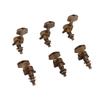 6 Pcs Guitar Tuning Pegs 3L3R Metal Bronze Heavy Internal Gear Electric Guitar Machine Heads Tuning Key