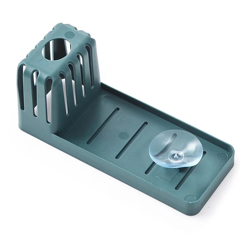 1 Pcs Kitchen Accessories Sink Shelf Suction Cup Sponge Drain Rack Multifunction Storage Racks Home Or