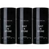 3 Stück Salt & Stone Unisex Schwarz Oud Extra-Stärke Aluminiumfreies Deodorant