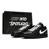 Air Jordan 1 Abrasion Resistant Low Top Vintage Basketball Shoes Unisex Black Shopping Bag 553558-043(Team1098- )