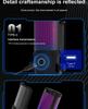 USB Capacitive Microphone with Noise Reduction & RGB Lights for Computer, Phone Recording, Gaming, Streaming & Video