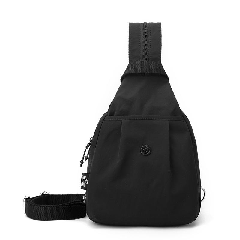 Korean Version Fashionable Casual Backpack for Women, New Multifunctional Chest Bag for Women, Nylon Waterproof Lightweight Travel Backpack for Women
