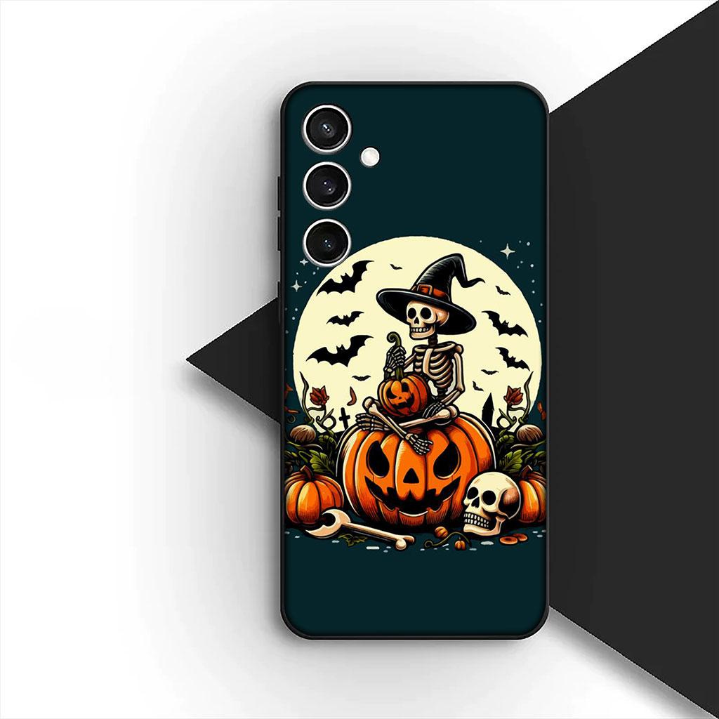 Little Ghost With H-Halloweens Pumpkin Phone Cover for Xiaomi Poco C75 C65 C71 C85 X7 X6 M7 F7 F8 Ultra F6 Pro Soft Case