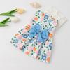 Pet Clothing Dog Girl Boy Summer Dress Polyester Flower Pattern Pet Apparel