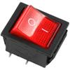 KCD4 High Power Boat Rocker Switch, 4/6 Pin, Red/Green Light, 31x25mm, 16A 250V