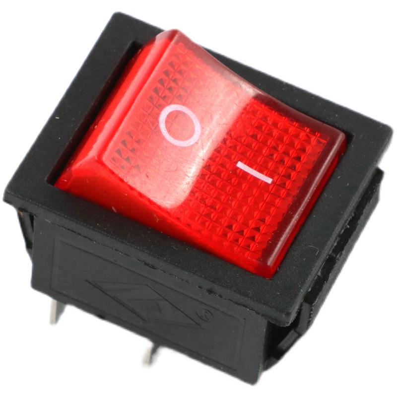 KCD4 High Power Boat Rocker Switch, 4/6 Pin, Red/Green Light, 31x25mm, 16A 250V