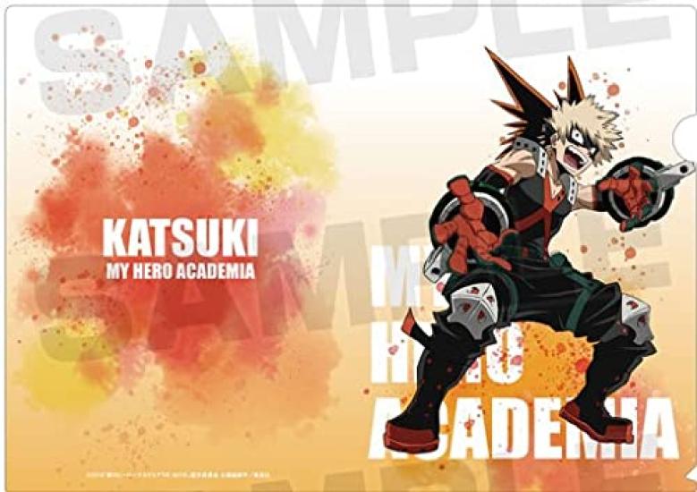 My Hero Academia THE Heroes Rising Original Illustration Katsuki Bakugo Clear File MOVIE