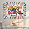 2D Plane - 1 piece 2D Plane Polyester Banner | Welcome Back to School. Perfect for events, weddings, parties, etc.