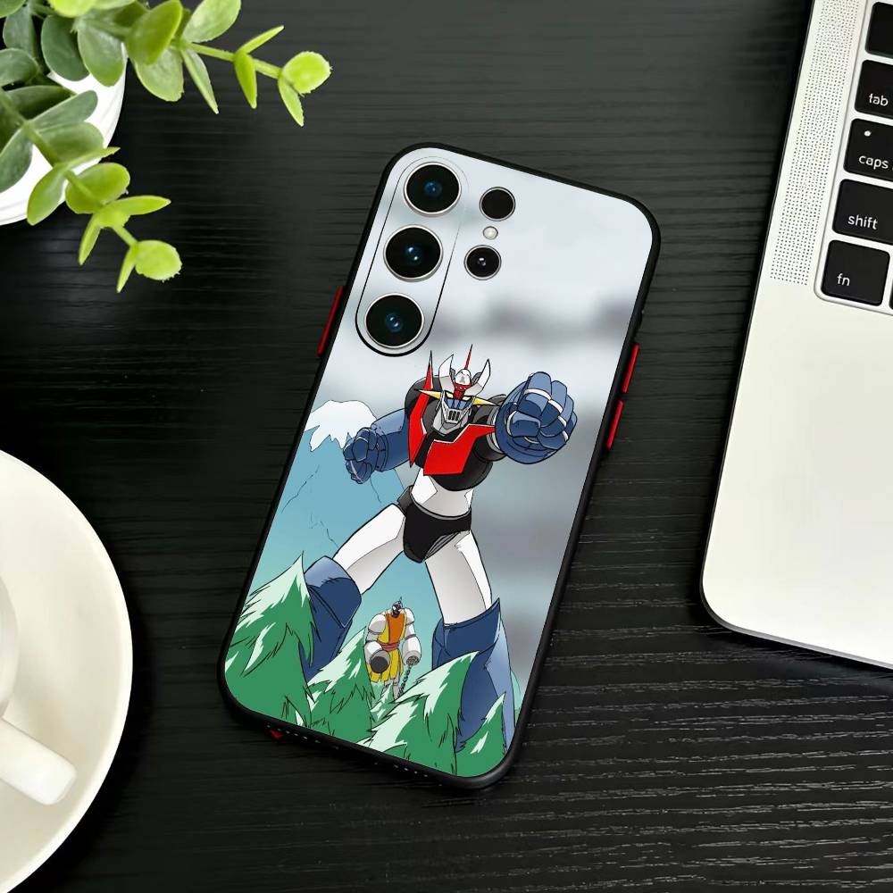 Anime M-Mazinger Z Phone Case For Samsung S26,S25,S24,S23,S22,S21,S20,Ultra,Plus,FE Black Soft Cover