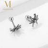Stainless Steel Punk Rock Earrings Spider Shape Stud Design Gothic Earrings Punk Rock Design Gothic Style Spider Stud Earrings