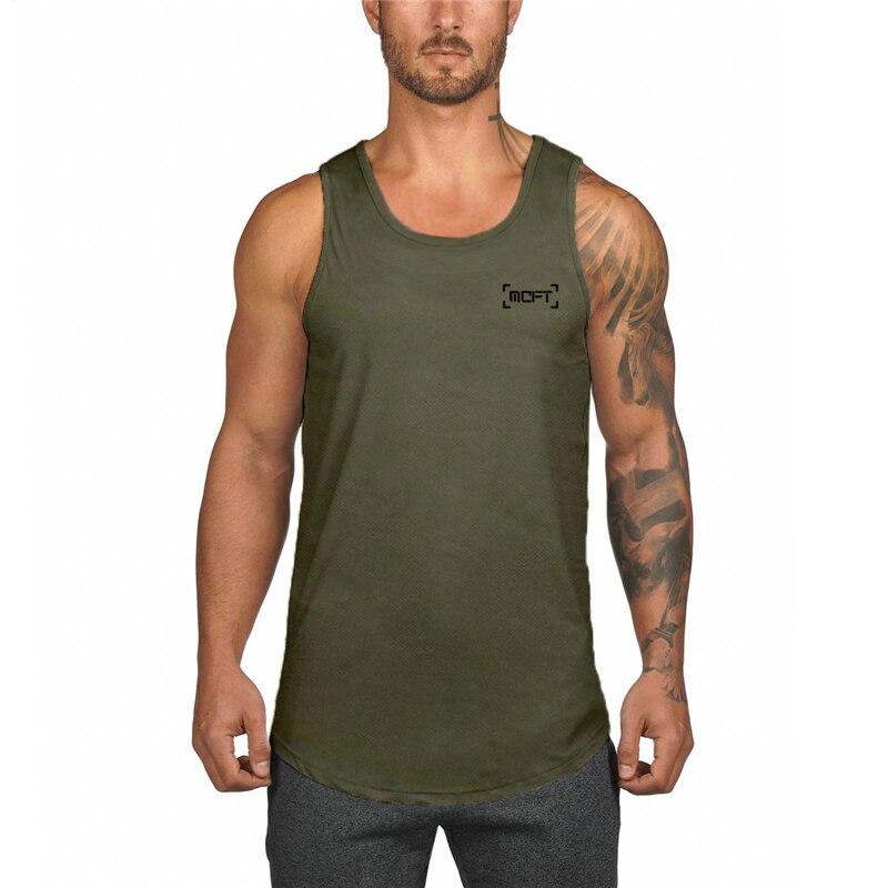 Muscleguys Summer Quick-drying T-shirt Fitness Vest Men's Running Marathon Sportswear Sleeveless Training Clothes Muscle Breathable Tanktop