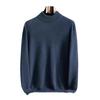 Men's Cashmere High Neck Sweater - Warm Base Layer for Autumn & Winter, Business Casual, Double Strand, Classic Design.
