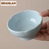 Retro Flower Mouth Fruit Dishes Antique Pastry Plate Food Dinner Plates Household Hospitality Dishes For Tea Supplies Decoration