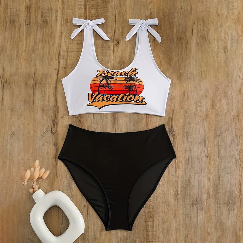 Swimwear Women s Sporty Style Split Swimsuit Tight Quick-drying High-end Bikini Without S чёрный