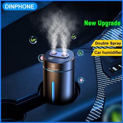 Neues Upgrade Dual Spray Auto-Luftbefeuchter Aluminiumlegierung Ätherische Öle Diffusor Lufterfrischer Für Auto Home Office Zubehör