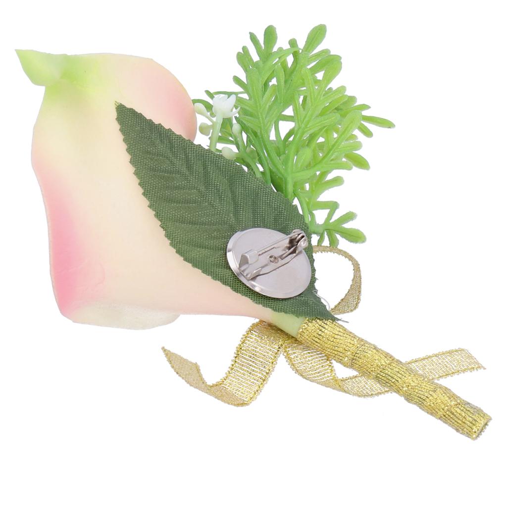 Artificial Flower Wedding Corsage Groom   Boutonniere Brooch Wedding Party Decor