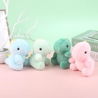 Cute Dinosaur Plush Toy Cartoon Doll Pendant Keychain Car Bag Key Ring Decor