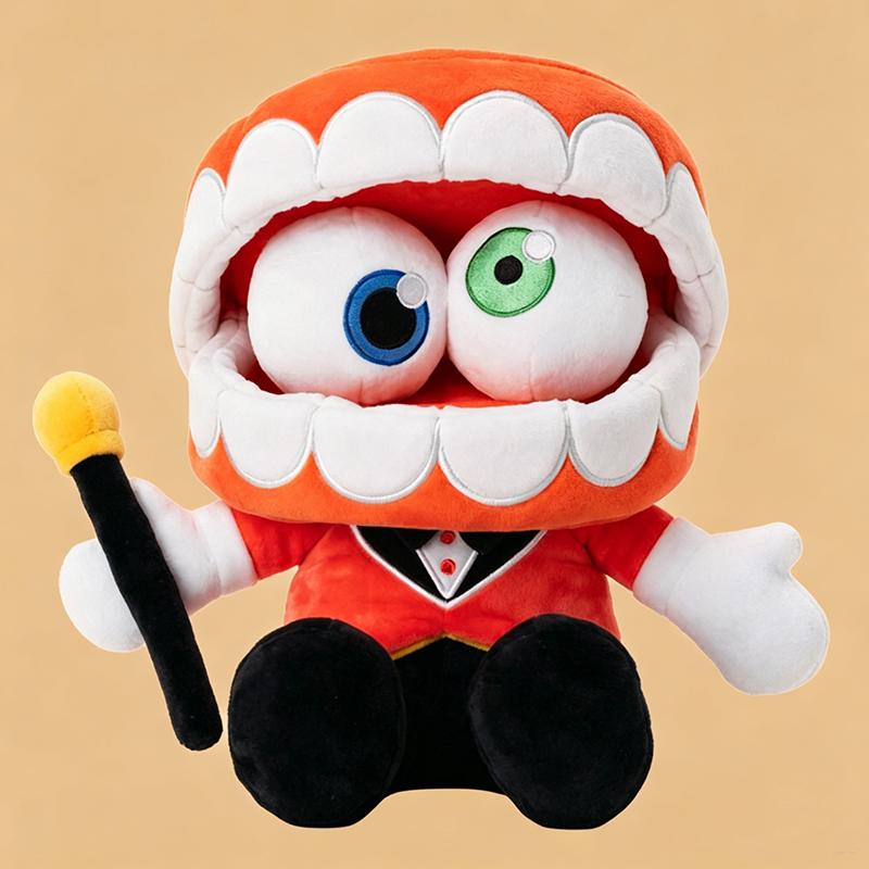 Circus Plush Caine Ringmaster and Jax Suit Pomni Soft Stuffed Dolls Digital Circus Characters Plushies for Fans Kids Birthday Gift