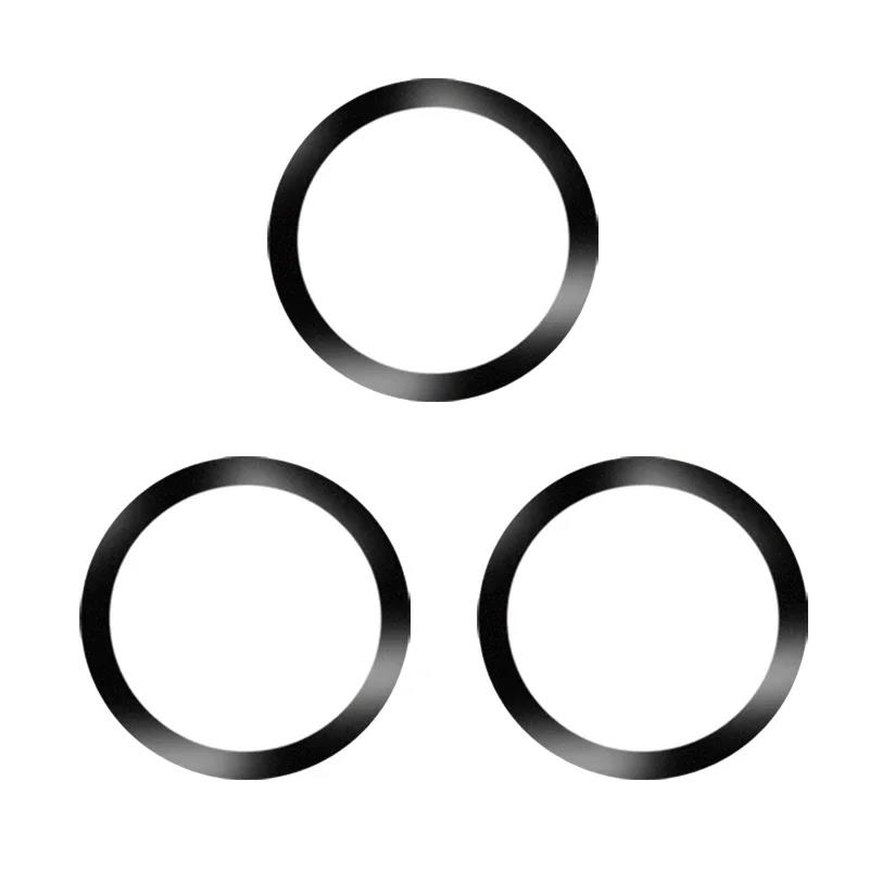 Universal Magnetic Metal Plate Ring For Samsung iPhone Magsafe Wireless Charger Car Phone Holder Sticker Round Magnet Patch 5