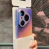 Carcasă Acrilică Colorată cu Gradient Mat Pentru Huawei Pura 90 Pro Max 80 70 Mate 80 70 60 Pro Capac Protector cu Lentilă Placată