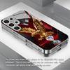 Golden Eagle Diamond Pattern Tempered Glass Phone Case Suitable for Samsung GalaxyS26 S25 S24 S22 S21 S20FE/Ultra/Plus Anti Drop