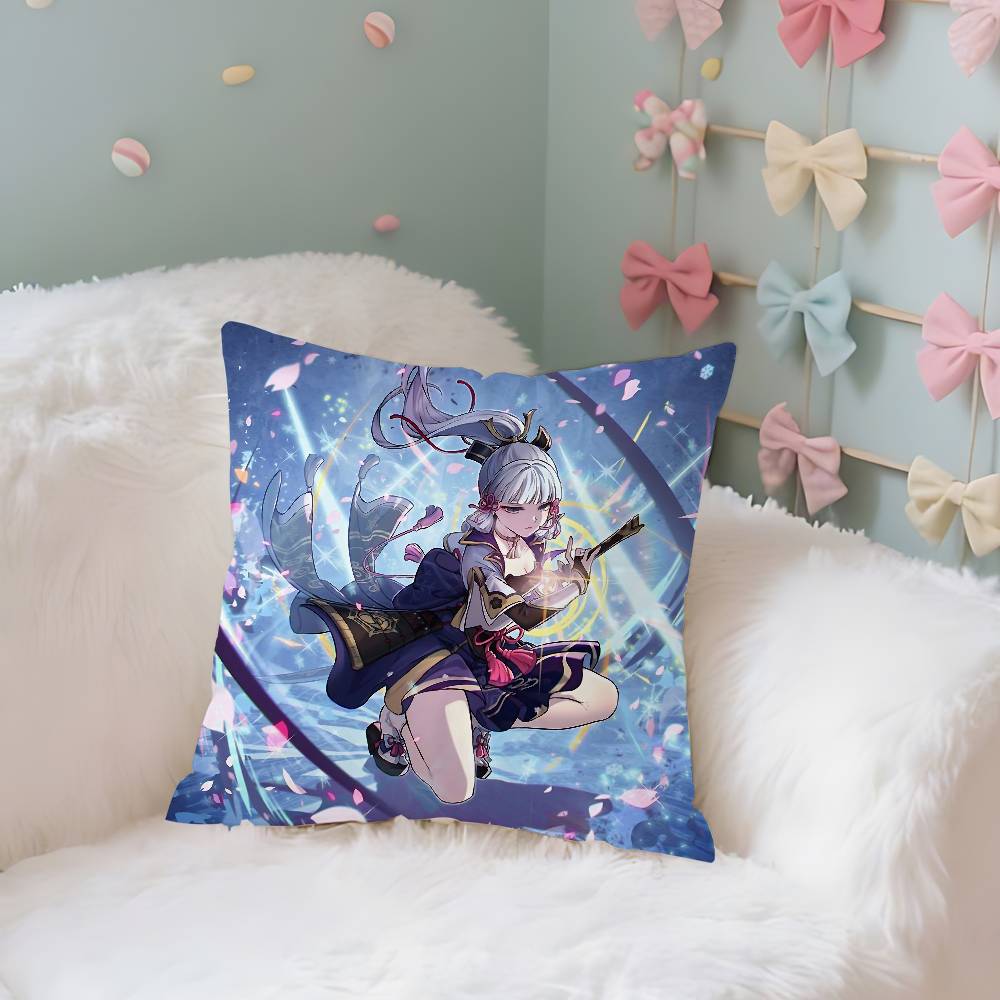

Game Peripheral G-Genshin Pillow Case Pillows For Cover Home Decor Items Living Room Decoration Cushion Covers 16x16Inch