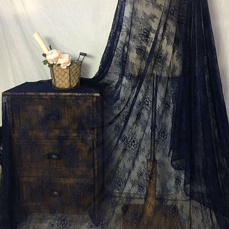 3 Meters Eyelash Lace Trim, Sewing Colorful Eyelash Lace Fabric Floral Mesh Underwear Lingerie Fabric, Wide 150cm