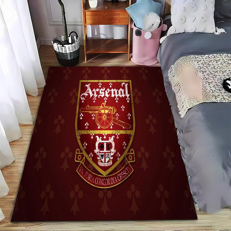 Arsenal Logo 3-Piece Carpet Non-slip Rug Suitable for Living Room and Bedroom Sofas