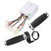 12V500W Bike Throttle Grips Brush Controller AntiSlip Plating Handle Electric Bike Accessory