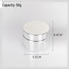 20g Electroplated Silver Glass Cream Jar: Sealed Cosmetic Sample Bottle for Face and Eye Creams & Lotions