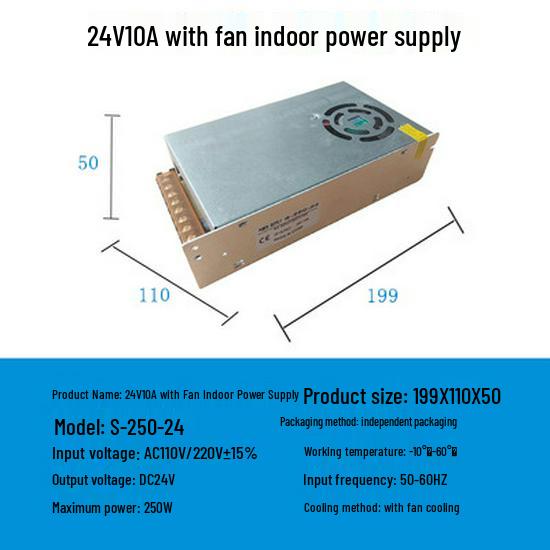 220V To 12V/24V/5V DC Power Supply for LED Strip Lights - 5A/10A/30A, 60W Transformer