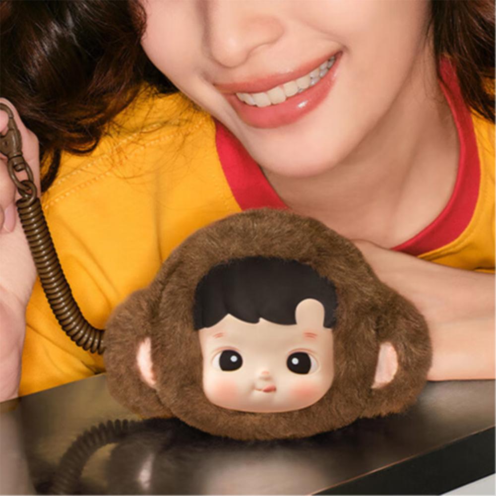 New POP MART EVA Earphone Case Unisex Brown PPMT-2505-008