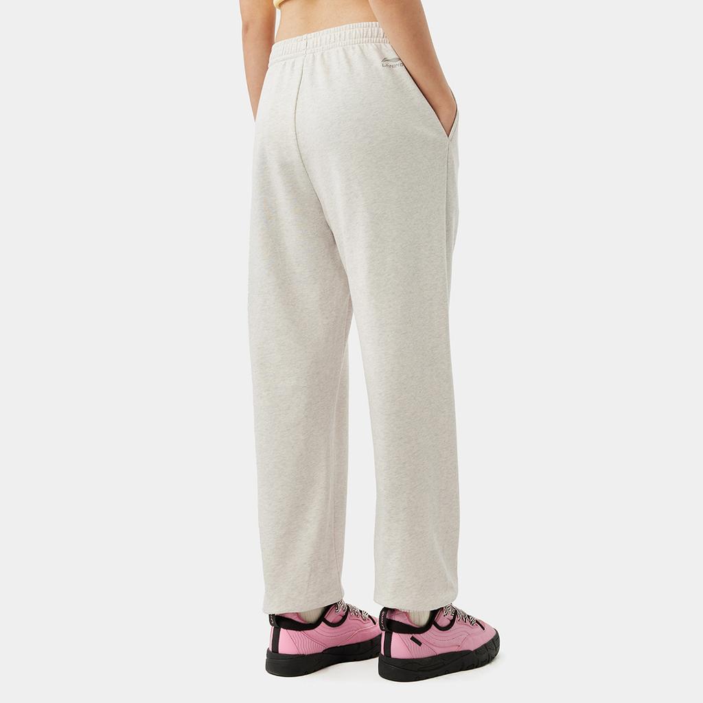 Li Ning Sports Lifestyle Series Casual Tapered Comfortable Versatile Knitted Sports Pants Women Pants Flower-Gray Tile-Gray AKLV268-7