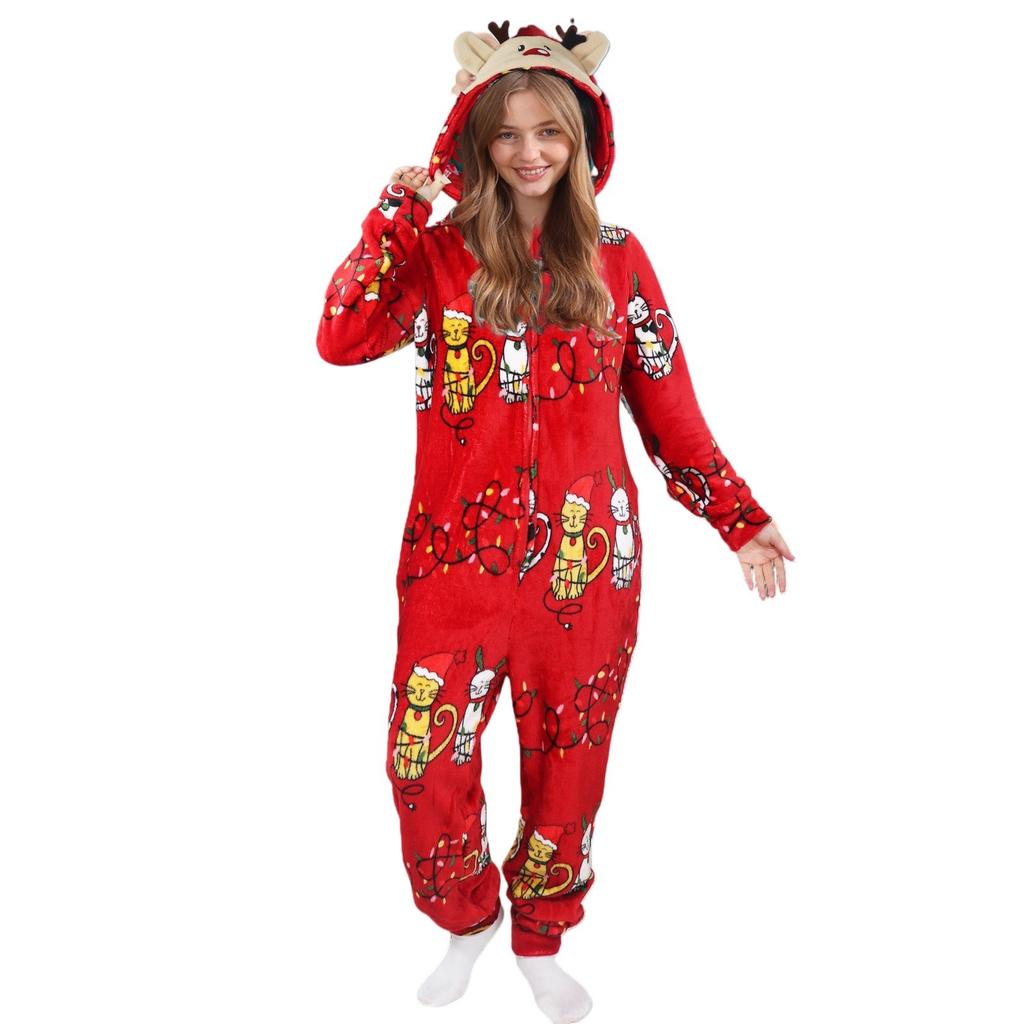 Parent-child Outfit-Christmas Print Parent-child Home Wear Set