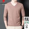 Pierre Cardin Men's V-Neck Long Sleeve T-Shirt