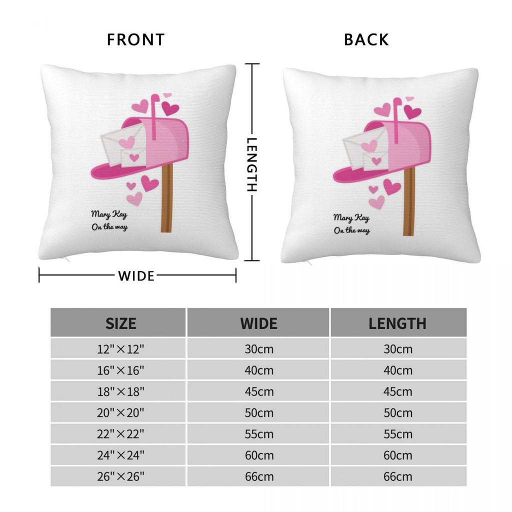 Mary Kay Square Pillowcase Cushion Cover Pillow Case Throw Pillow Cover for Home Bedroom Car