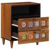 Nightstand Brown 50 X 33 X 62 Cm Solid Mango Wood