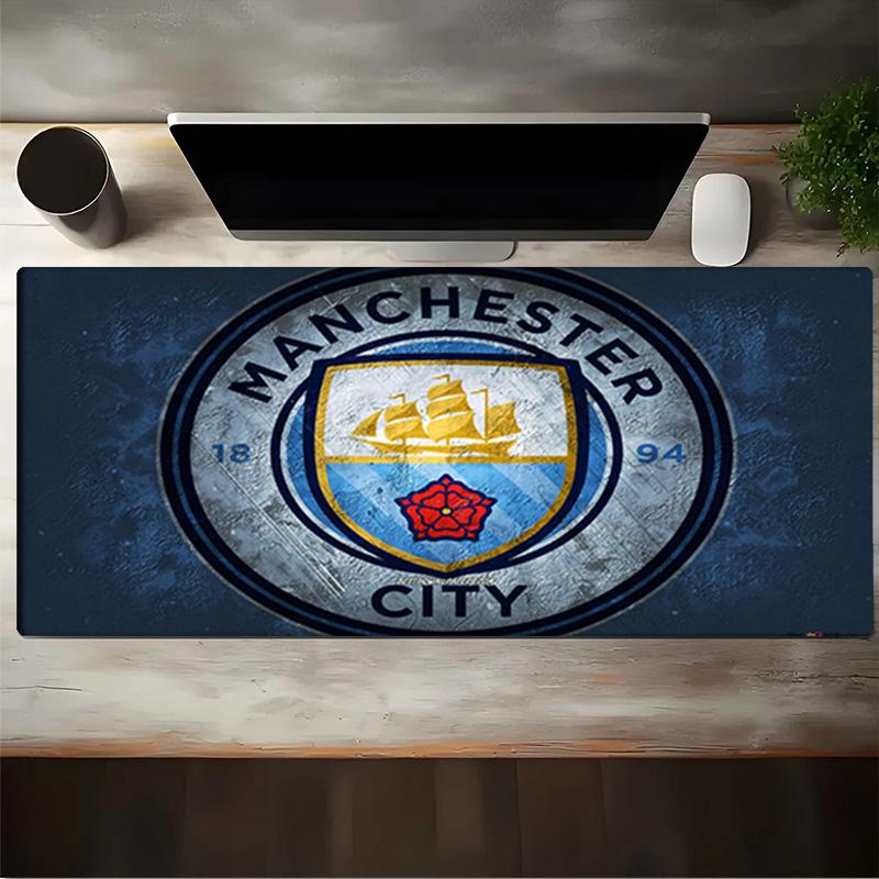 Football Manchester Crest Mouse Pad, Gaming Mouse Pad, Keyboard Pad, Desk Decor for Computer Notebook Fan Gift Birthday Gift