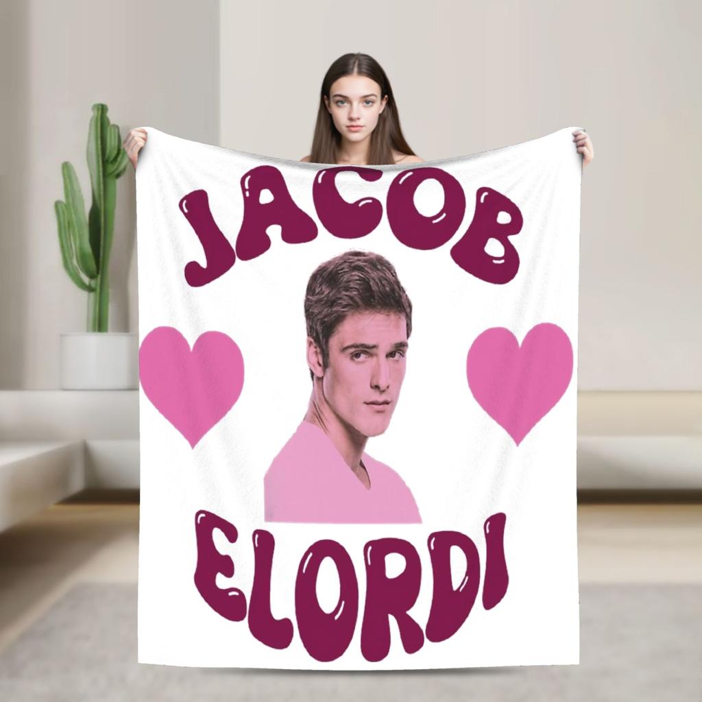 Jacob Elordi Australischer Schauspieler Poster Decken Qualität Weich Warm Überwurfdecke Winter Reisen Outdoor Bequeme Tagesdecke